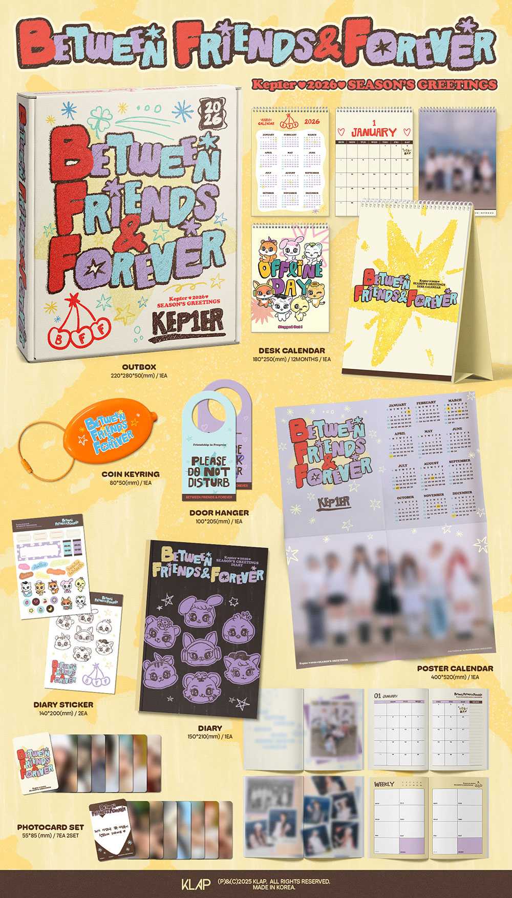 KEP1ER 'BETWEEN FRIENDS&FOREVER' 2026 SEASON'S GREETINGS