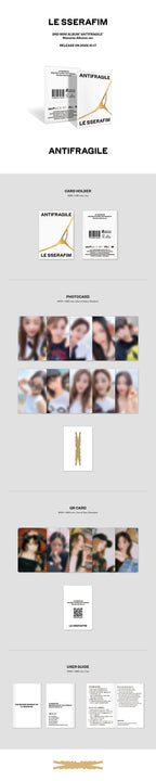 LE SSERAFIM 'ANTIFRAGILE' 2ND MINI ALBUM WEVERSE VER. [RANDOM]