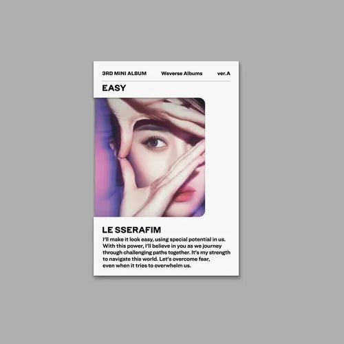 LE SSERAFIM 'EASY' 3RD MINI ALBUM WEVERSE VER. [RANDOM]