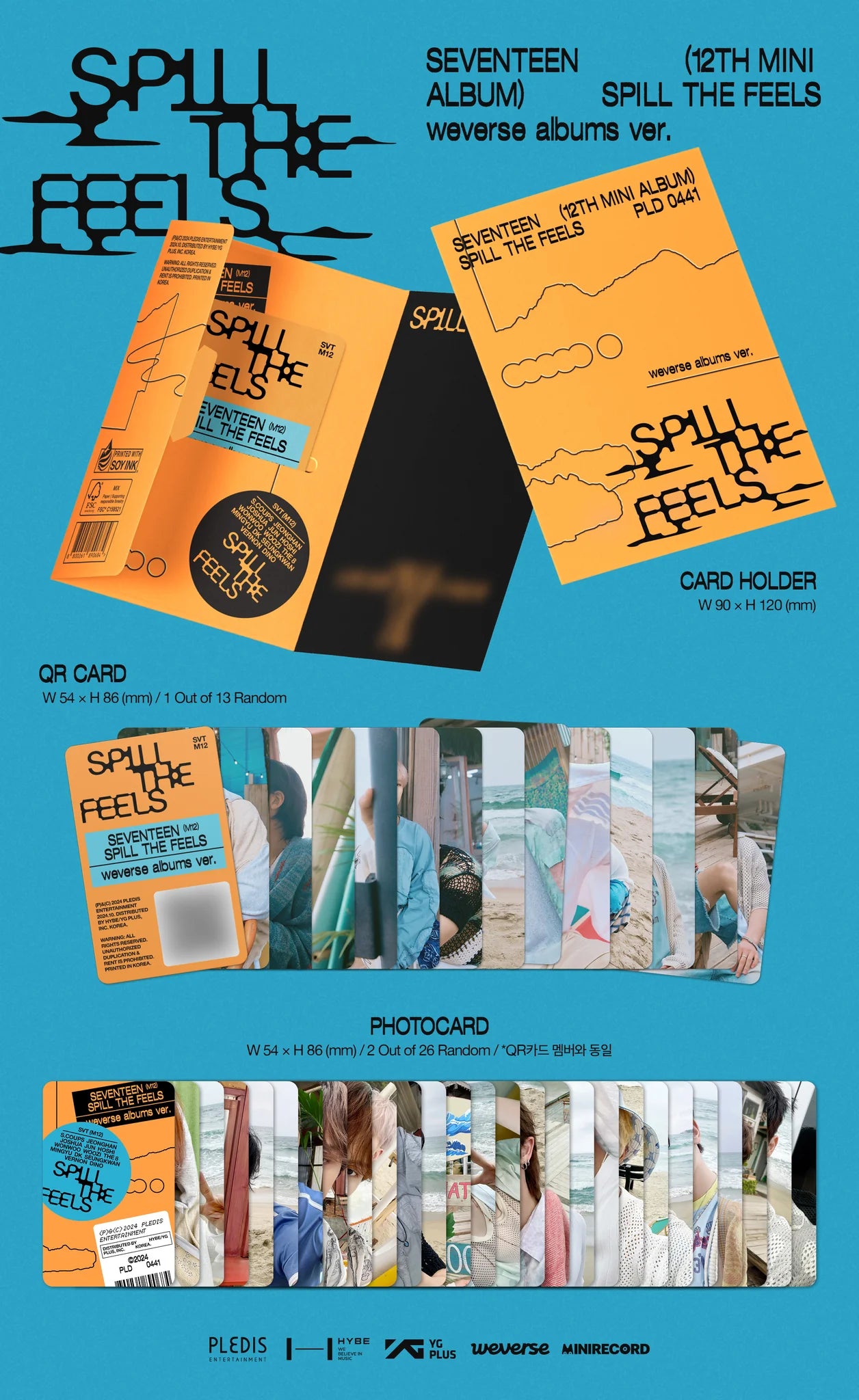 SEVENTEEN 'SPILL THE FEELS' 12TH MINI ALBUM WEVERSE VER.
