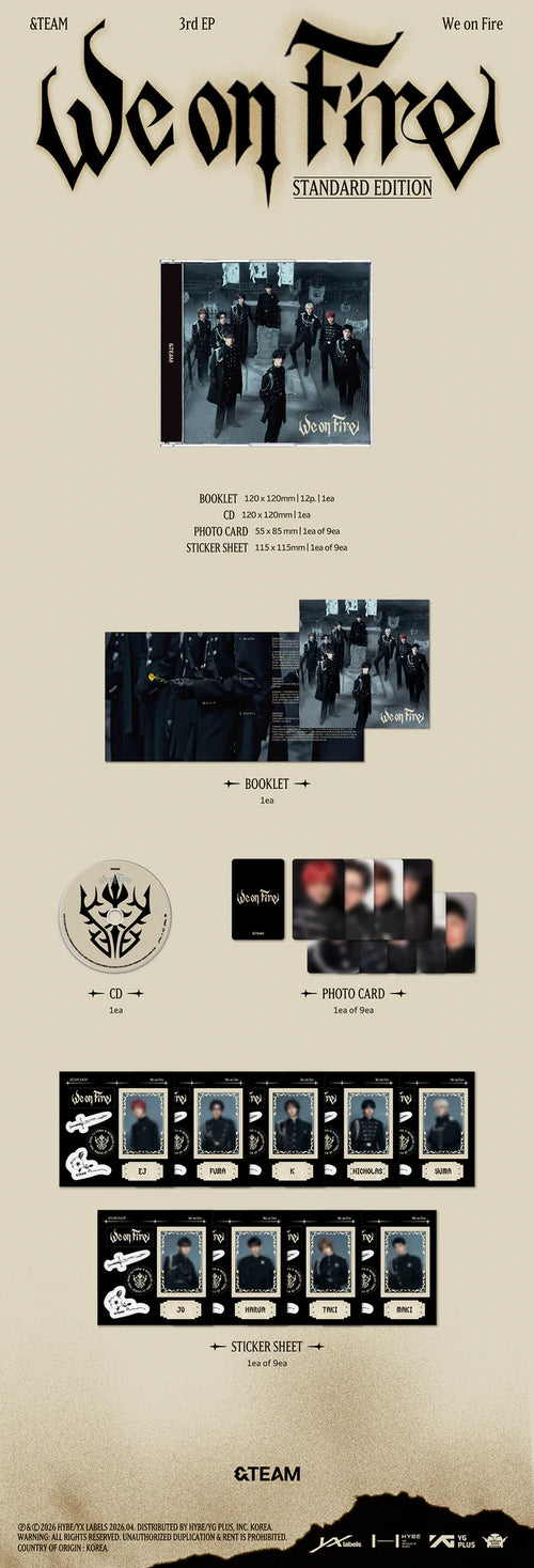 &TEAM 'WE ON FIRE' 3RD EP ALBUM STANDARD EDITION