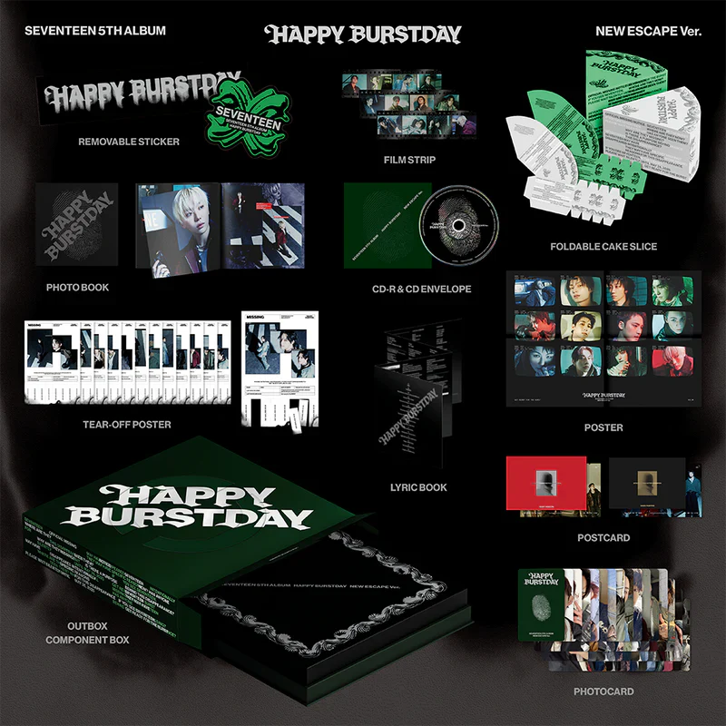 SEVENTEEN 'HAPPY BURSTDAY' 5TH STUDIO ALBUM