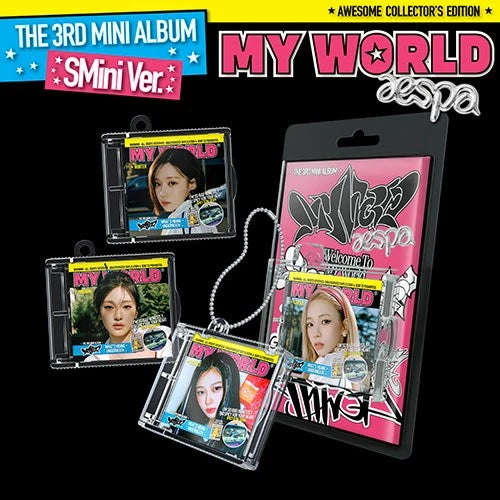AESPA 'MY WORLD' 3RD MINI ALBUM SMINI VER. [RANDOM]