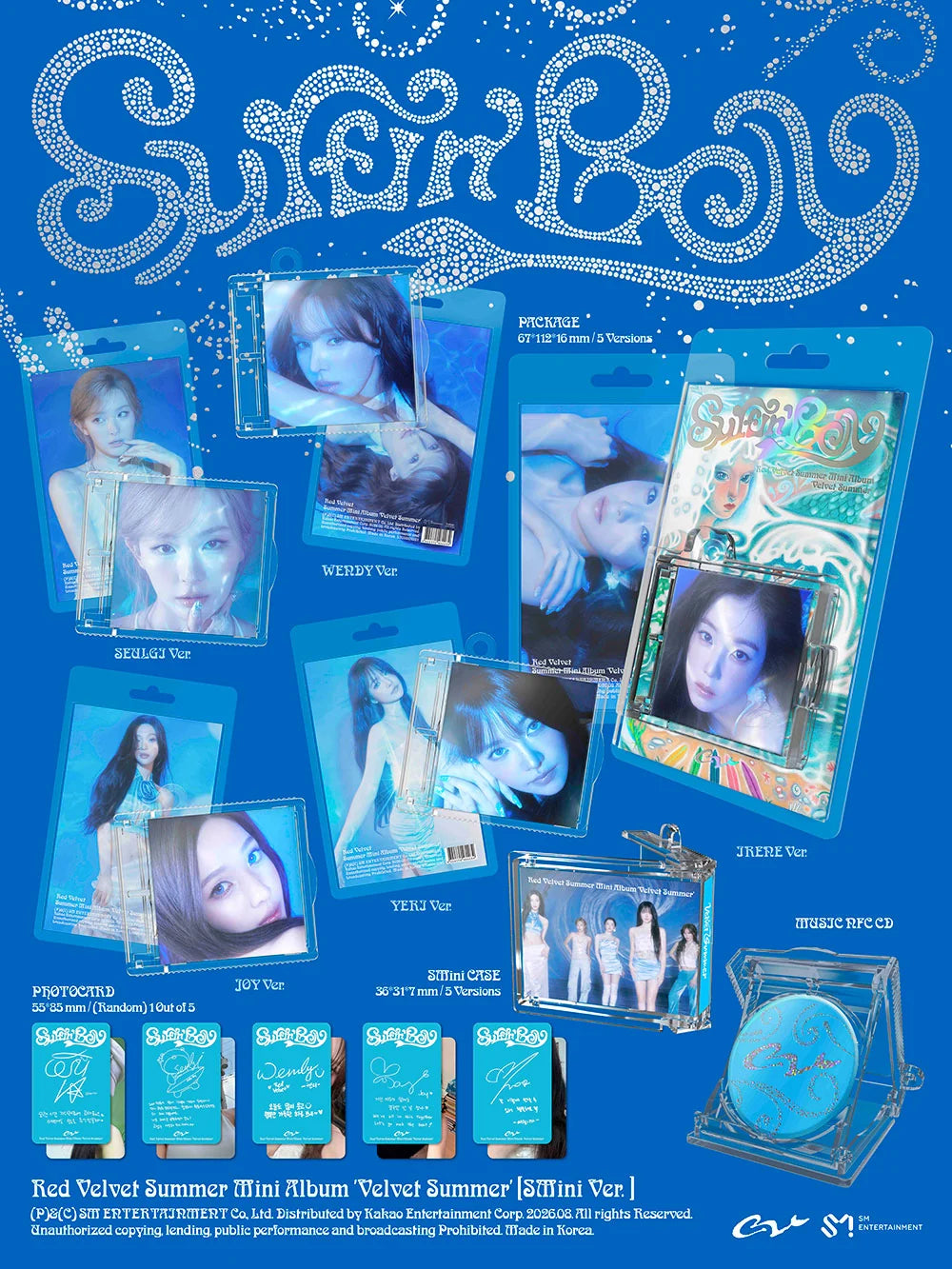 RED VELVET 'VELVET SUMMER' SUMMER MINI ALBUM SMINI VER. [RANDOM]