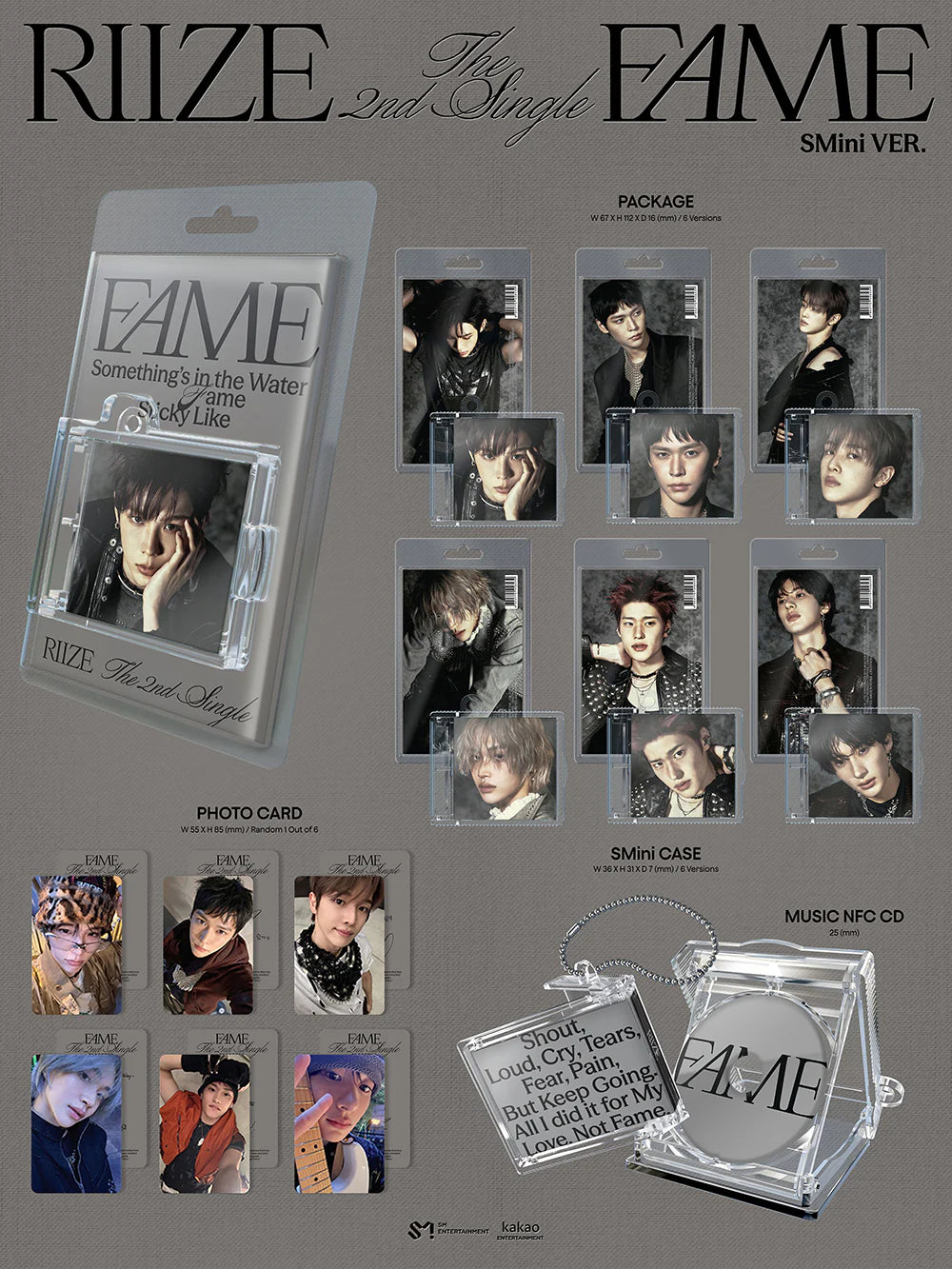 RIIZE 'FAME' 2ND SINGLE ALBUM SMINI VER.