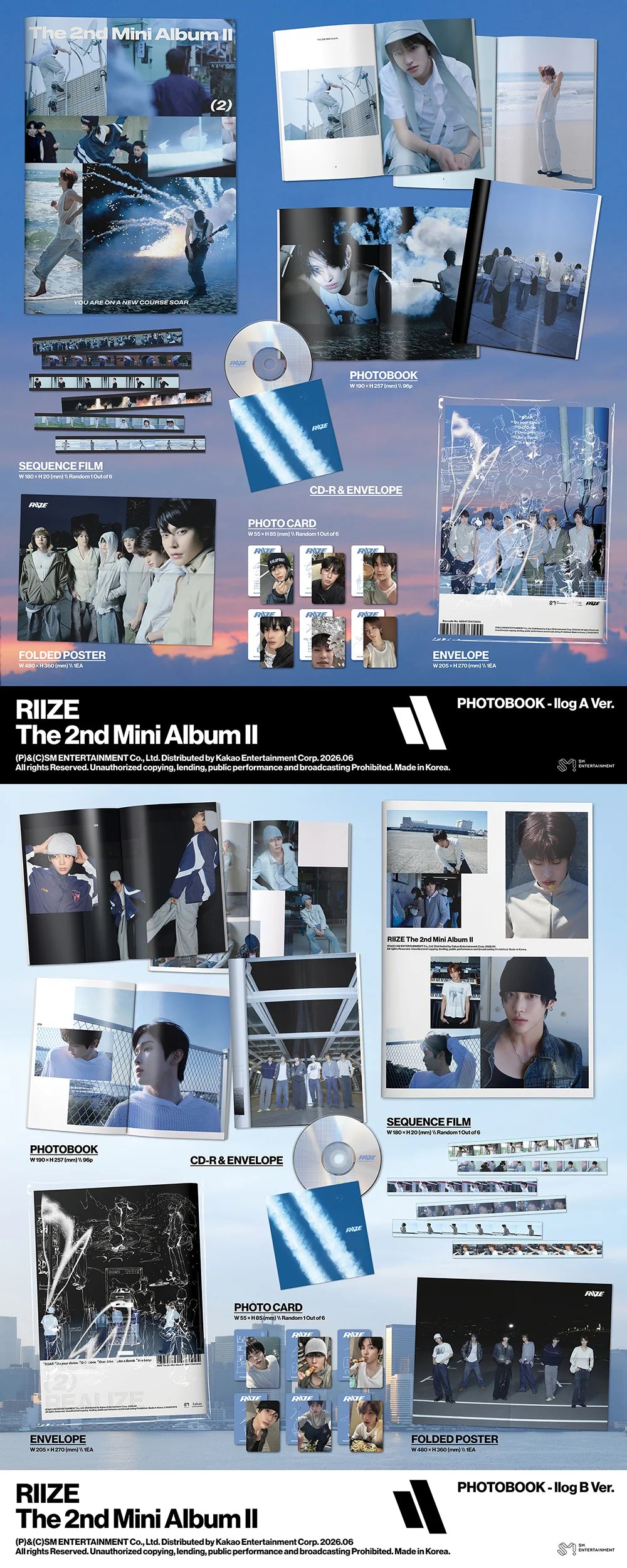 RIIZE 'II' 2ND MINI ALBUM PHOTOBOOK VER.