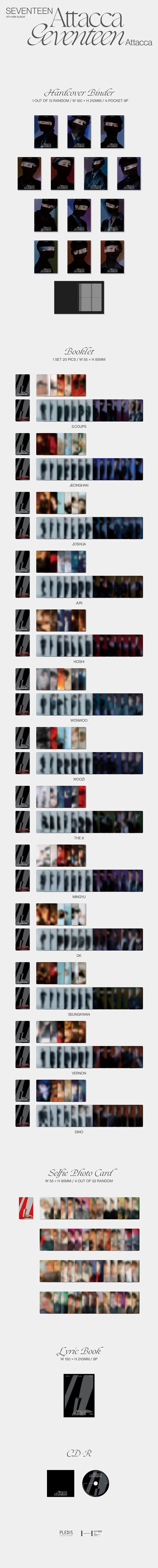 SEVENTEEN 'ATTACCA' 9TH MINI ALBUM CARAT VER. [RANDOM]