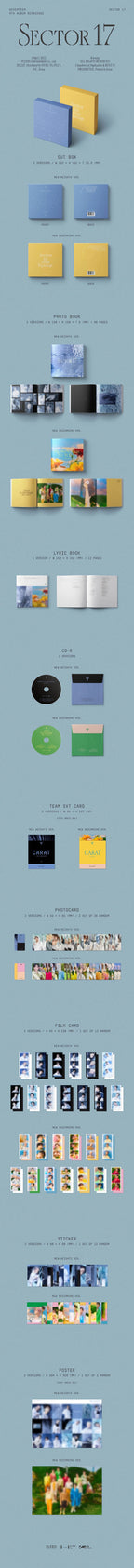 SEVENTEEN 'SECTOR 17' 4TH REPACKAGE ALBUM REGULAR VER. [RANDOM]