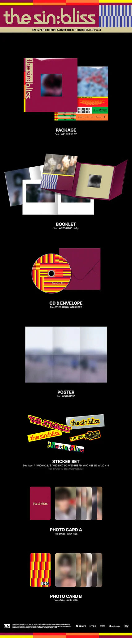 <b>[PRE-ORDER]</b> ENHYPEN 'THE SIN : BLISS' 8TH MINI ALBUM