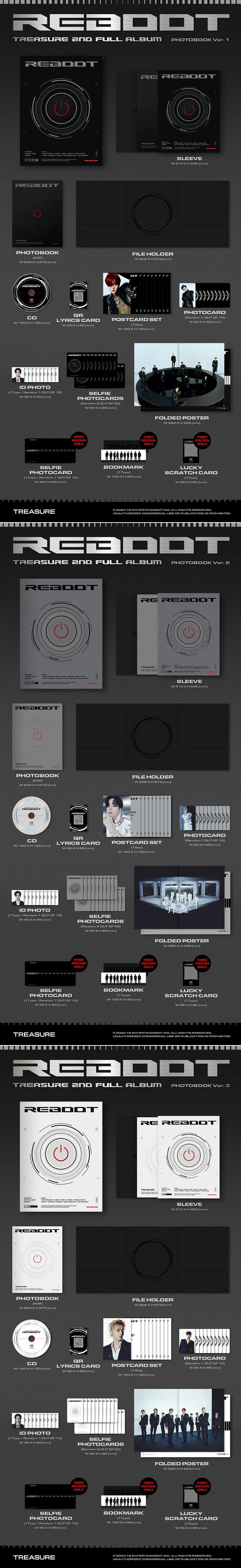 TREASURE 'REBOOT' 2ND FULL ALBUM PHOTOBOOK VER. [RANDOM]