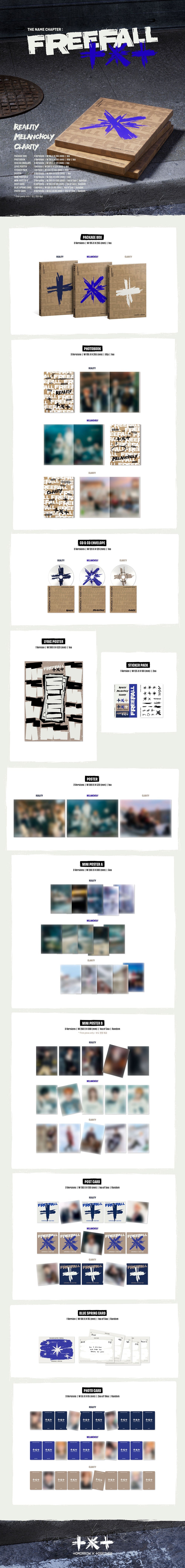 TXT 'THE NAME CHAPTER: FREEFALL' 3RD FULL ALBUM REGULAR VER. [RANDOM]