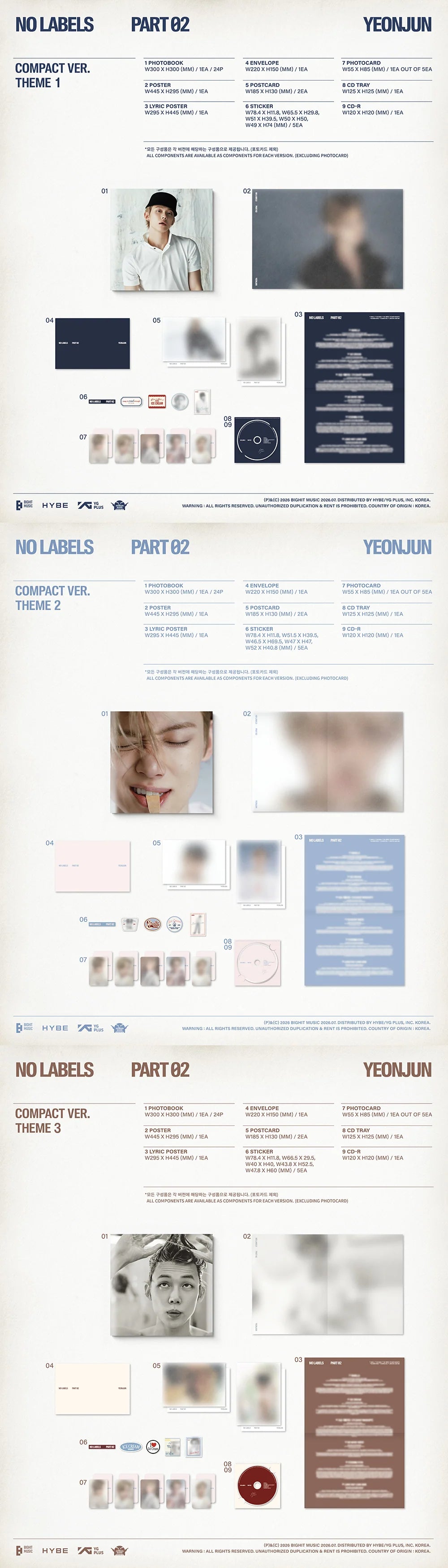 TXT YEONJUN 'NO LABELS: PART 02' COMPACT VER.