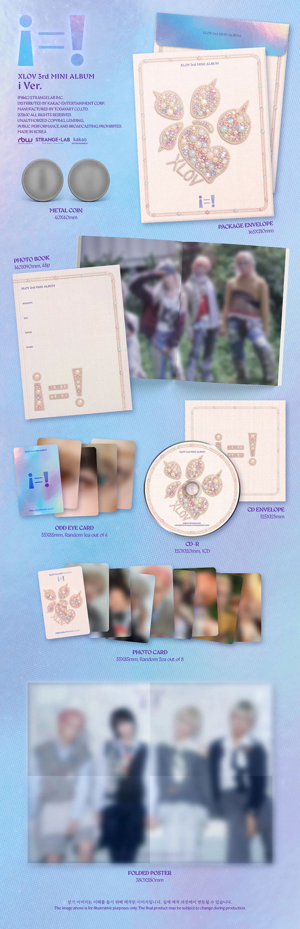 <b>[PRE-ORDER]</b> XLOV 'I=!' 3RD EP ALBUM I VER.