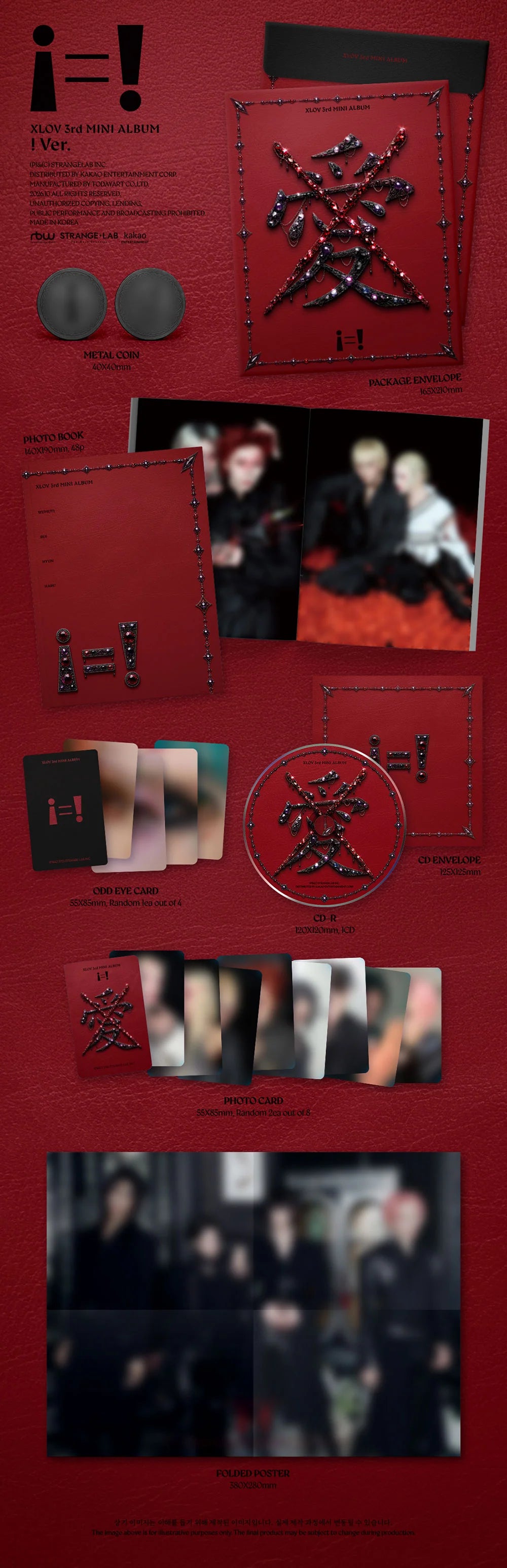 <b>[PRE-ORDER]</b> XLOV 'I=!' 3RD EP ALBUM ! VER.