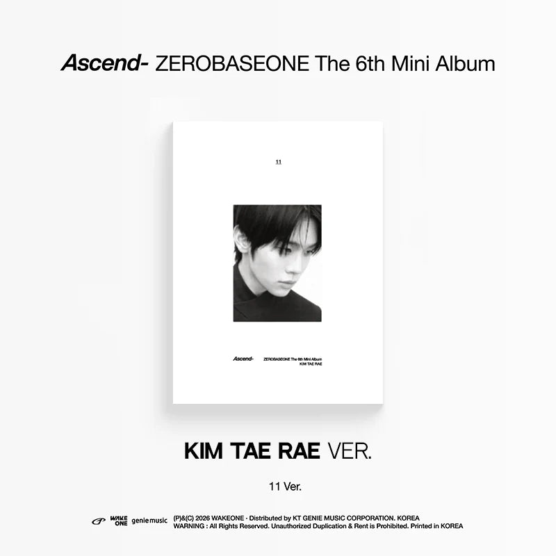 ZEROBASEONE 'ASCEND-' 6TH MINI ALBUM 11 VER.