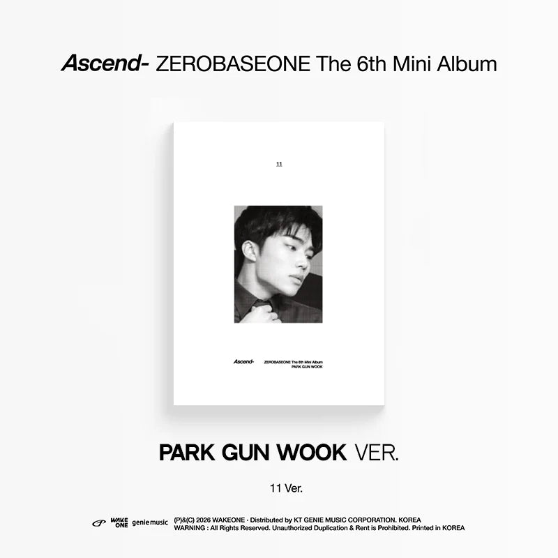 ZEROBASEONE 'ASCEND-' 6TH MINI ALBUM 11 VER.